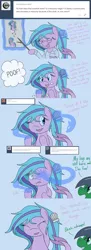 Size: 1280x3525 | Tagged: safe, artist:hummingway, derpibooru import, oc, oc:feather hummingway, oc:swirly shells, unofficial characters only, merpony, ask-humming-way, dialogue, tumblr, tumblr comic, underwater