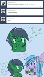 Size: 1280x2235 | Tagged: safe, artist:hummingway, derpibooru import, oc, oc:feather hummingway, oc:swirly shells, unofficial characters only, merpony, ask-humming-way, dialogue, tumblr, tumblr comic, underwater