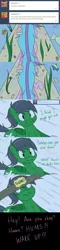 Size: 1280x5315 | Tagged: safe, artist:hummingway, derpibooru import, oc, oc:feather hummingway, oc:swirly shells, unofficial characters only, merpony, absurd resolution, ask-humming-way, dialogue, music notes, tumblr, tumblr comic, underwater