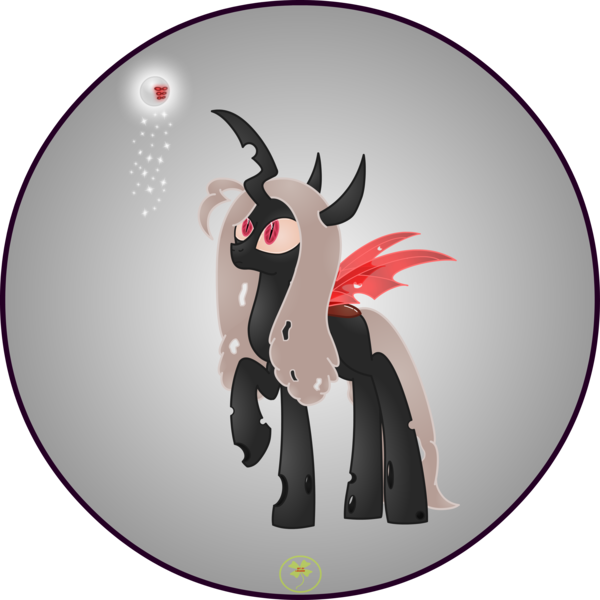 Size: 5000x5000 | Tagged: absurd resolution, artist:lakword, changeling, changeling queen, changeling queen oc, derpibooru import, female, oc, oc:calliphora, queen, raised hoof, red changeling, safe, simple background, solo, transparent background, unofficial characters only, watching