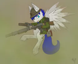 Size: 4260x3524 | Tagged: absurd resolution, artist:wingedthoughts, battlefield, battlefield 1, cheek fluff, clothes, colored pupils, derpibooru import, ear fluff, fluffy, grabby boi, italian, lewis, lewis gun, oc, oc:wingedthoughts, safe, solo, unofficial characters only, wing fluff, yelling