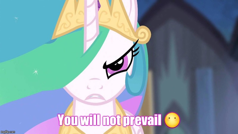 Size: 888x499 | Tagged: always works, derpibooru import, edit, edited screencap, image macro, meme, princess celestia, safe, screencap, solo