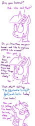 Size: 540x1932 | Tagged: safe, artist:adorkabletwilightandfriends, derpibooru import, twilight sparkle, twilight sparkle (alicorn), alicorn, pony, adorkable twilight, comic, dialogue, fandom, lidded eyes, narrator, offscreen character, open mouth, simple background, slice of life, solo, wikia