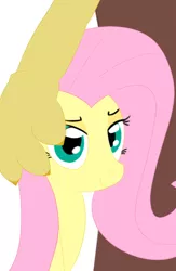 Size: 575x881 | Tagged: 4chan, artist needed, blacked, derpibooru import, discord, fluttershy, holding, meme, /pol/, shitposting, smiling, source needed, suggestive