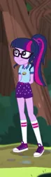 Size: 194x663 | Tagged: safe, derpibooru import, screencap, sci-twi, twilight sparkle, equestria girls, legend of everfree, clothes, converse, legs, shoes, shorts, sneakers, socks, solo