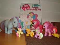 Size: 3072x2304 | Tagged: activity book, artist:faerie-starv, blind bag, blue belle, book, bubble blower, bumblesweet, collection, coloring book, daisy, derpibooru import, flower wishes, fluttershy, g1, hedgehog, irl, photo, pinkie pie, safe, square crossover, suitcase, toy