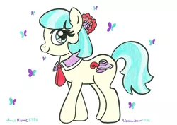 Size: 1024x724 | Tagged: safe, artist:annemarie1986, derpibooru import, coco pommel, earth pony, pony, solo, traditional art