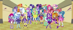 Size: 7141x3000 | Tagged: safe, artist:3d4d, artist:limedazzle, artist:mixiepie, artist:pink1ejack, artist:theshadowstone, derpibooru import, adagio dazzle, applejack, aria blaze, fluttershy, fuchsia blush, gloriosa daisy, indigo zap, lavender lace, lemon zest, moondancer, pinkie pie, rainbow dash, rarity, sci-twi, sonata dusk, sour sweet, starlight glimmer, sugarcoat, sunny flare, sunset shimmer, trixie, twilight sparkle, equestria girls, friendship games, legend of everfree, rainbow rocks, absurd resolution, alternate universe, boots, canterlot high, clothes, crystal wings, female, glasses, high heel boots, humane five, legs, ponied up, shadow five, shoes, sneakers, sparkles, super ponied up, the dazzlings, the rainbooms, trixie and the illusions, wall of tags, wings