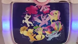 Size: 1136x640 | Tagged: safe, derpibooru import, official, applejack, fluttershy, pinkie pie, rainbow dash, rarity, spike, twilight sparkle, twilight sparkle (alicorn), alicorn, merpony, pony, puffer fish, seapony (g4), my little pony: the movie, karaoke, mane six, merchandise, seaponified, seapony applejack, seapony fluttershy, seapony pinkie pie, seapony rainbow dash, seapony rarity, seapony twilight, species swap, spike the pufferfish, that pony sure does love being a seapony