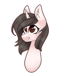 Size: 559x659 | Tagged: safe, artist:daringpineapple, derpibooru import, oc, unofficial characters only, pony, unicorn, bust, female, mare, portrait, simple background, solo, transparent background