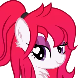 Size: 512x512 | Tagged: safe, artist:the smiling pony, derpibooru import, oc, oc:marshmallow, unofficial characters only, earth pony, pony, .svg available, bust, chest fluff, derpibooru badge, ear fluff, female, fluffy, heart, heart eyes, lidded eyes, mare, portrait, simple background, smiling, solo, svg, transparent background, vector, wingding eyes