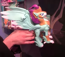 Size: 542x477 | Tagged: safe, derpibooru import, stratus skyranger, classical hippogriff, hippogriff, my little pony: the movie, guardians of harmony, irl, photo, toy fair, toy fair 2017