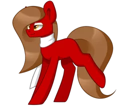 Size: 1682x1440 | Tagged: safe, artist:despotshy, derpibooru import, oc, oc:lila, unofficial characters only, earth pony, pony, clothes, female, mare, raised hoof, scarf, simple background, solo, transparent background