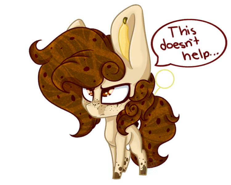 Size: 2500x2000 | Tagged: safe, artist:immagoddampony, derpibooru import, oc, unofficial characters only, original species, chibi, cocktail pony, freckles, high res, simple background, solo, transparent background