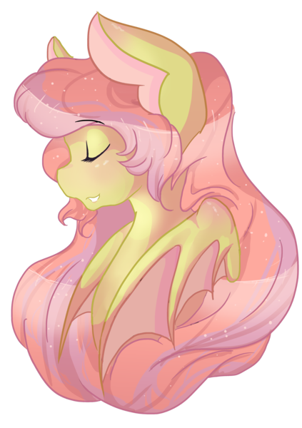 Size: 3300x4678 | Tagged: safe, artist:mscolorsplash, derpibooru import, oc, unofficial characters only, bat pony, pony, absurd resolution, bust, eyes closed, female, mare, portrait, solo