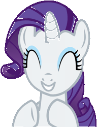 Size: 1707x2239 | Tagged: safe, artist:cyanlightning, derpibooru import, rarity, pony, gauntlet of fire, animated, clapping, clapping ponies, cute, eyes closed, female, gif, mare, raribetes, simple background, smiling, solo, transparent background, vector