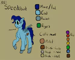 Size: 2000x1600 | Tagged: safe, artist:speedpaintthegod, derpibooru import, oc, oc:speedpaint, unofficial characters only, pegasus, pony, damaged wing, reference sheet, simple background, solo, text