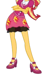 Size: 1470x2477 | Tagged: safe, artist:teentitansfan201, derpibooru import, edit, vector edit, sunset shimmer, equestria girls, friendship games, clothes, high heels, legs, pictures of legs, shoes, simple background, solo, transparent background, vector