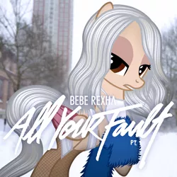 Size: 1500x1500 | Tagged: safe, artist:aldobronyjdc, derpibooru import, ponified, pegasus, pony, album, album cover, all your fault part.1, bebe rexha, cover, parody, ponified album cover, solo