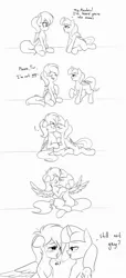 Size: 1280x2804 | Tagged: suggestive, artist:elzzombie, derpibooru import, rainbow dash, twilight sparkle, twilight sparkle (alicorn), alicorn, pony, comic, dialogue, drool, drool string, female, kissing, lesbian, making out, shipping, spread wings, twidash, twidom, wingboner