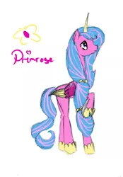 Size: 2400x3440 | Tagged: safe, artist:the-pony-project, derpibooru import, princess primrose, alicorn, pony, alicornified, g1, princess ruby, race swap, solo