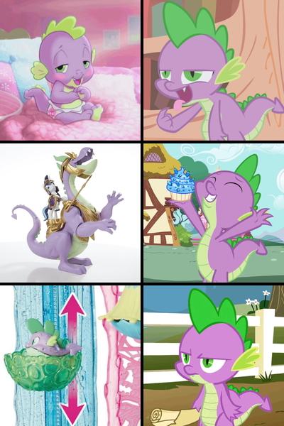 Size: 1000x1500 | Tagged: baby spike, cupcake, derpibooru import, dragon, edit, edited screencap, evolution, food, guardians of harmony, hasbro, male, my little pony: the movie, puffer fish, safe, sapphire, sapphire cupcake, screencap, scroll, secret of my excess, shining armor, species swap, spike, spike the pufferfish, spikezilla, toy