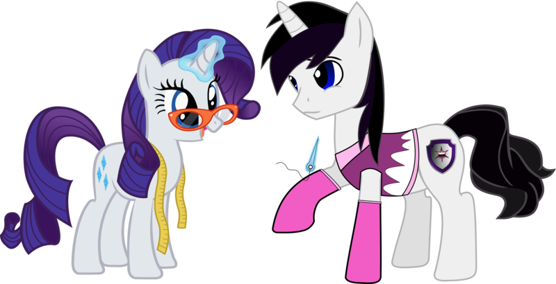 Size: 8454x4329 | Tagged: safe, artist:barrfind, derpibooru import, rarity, oc, oc:barrfind, absurd resolution, canon x oc, clothes, crossdressing, cutie mark, dress, female, glasses rarity, male, rarifind, shipping, simple background, socks, straight, transparent background, vector