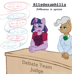 Size: 540x558 | Tagged: anthro, artist:sehad, big book of fetishes, clothes, derpibooru import, fetish, funny, mayor mare, shirt, simple, speakers, suggestive, t-shirt, twilight sparkle
