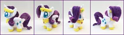 Size: 2624x742 | Tagged: artist:lilmoon, chibi, crown, derpibooru import, irl, jewelry, photo, plushie, rarity, regalia, safe, solo