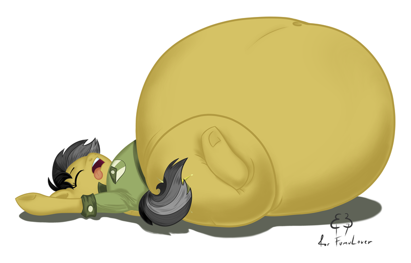 Size: 6251x4004 | Tagged: absurd resolution, artist:badblah, belly, belly button, daring do, daring dollop, derpibooru import, fat, female, impossibly large belly, morbidly obese, obese, safe, simple background, solo, white background