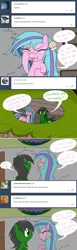 Size: 1280x4139 | Tagged: safe, artist:hummingway, derpibooru import, oc, oc:feather hummingway, oc:swirly shells, unofficial characters only, absurd resolution, ask-humming-way, dialogue, speech bubble, tumblr, tumblr comic