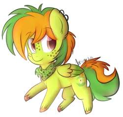 Size: 777x738 | Tagged: safe, artist:aniowo, derpibooru import, oc, oc:apple core, unofficial characters only, pegasus, pony, chibi, ear piercing, male, piercing, simple background, solo, stallion, transparent background