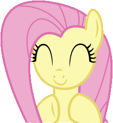 Size: 1877x2058 | Tagged: safe, artist:cyanlightning, derpibooru import, fluttershy, pony, gauntlet of fire, animated, clapping, clapping ponies, cute, eyes closed, female, gif, happy, mare, recolor, shyabetes, simple background, smiling, solo, transparent background, vector