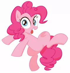 Size: 1142x1200 | Tagged: safe, artist:lemonspark, derpibooru import, pinkie pie, simple background, solo, white background