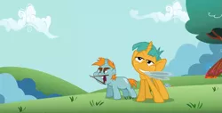 Size: 1057x538 | Tagged: safe, derpibooru import, screencap, snails, snips, pony, unicorn, the cutie pox, colt, male, plates