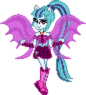 Size: 172x190 | Tagged: safe, artist:botchan-mlp, derpibooru import, sonata dusk, equestria girls, animated, blinking, cute, desktop ponies, female, fin wings, gif, looking at you, pixel art, ponied up, simple background, smiling, solo, sonatabetes, sprite, transparent background