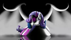 Size: 8000x4500 | Tagged: safe, artist:miragepotato, derpibooru import, rarity, alicorn, cyborg, pony, robot, absurd resolution, crossover, mettaton, mettaton neo, race swap, raribot, raricorn, rariton, solo, undertale