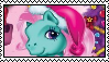 Size: 99x57 | Tagged: artist:colossalstinker, derpibooru import, deviantart stamp, g3, hat, minty, safe, santa hat, solo