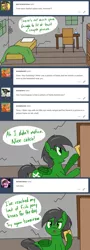 Size: 1280x3546 | Tagged: artist:hummingway, ask, ask-humming-way, derpibooru import, dialogue, oc, oc:feather hummingway, safe, speech bubble, tumblr, tumblr comic, unofficial characters only