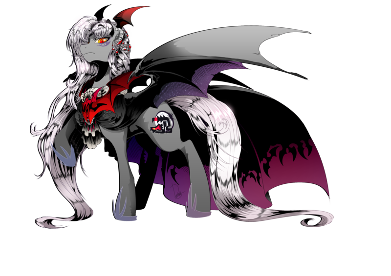 Size: 3507x2480 | Tagged: safe, artist:dormin-kanna, derpibooru import, oc, oc:phantom light sombrelune, unofficial characters only, bat pony, pony, badass, clothes, commission, large wings, long mane, looking at you, male, raised hoof, simple background, solo, stallion, transparent background, wings