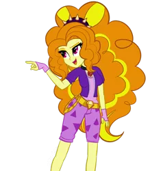 Size: 900x945 | Tagged: safe, artist:wubcakeva, derpibooru import, adagio dazzle, equestria girls, rainbow rocks, clothes, cute, fingerless gloves, gloves, jewelry, new outfit, pendant, signature, simple background, smiling, solo, transparent background