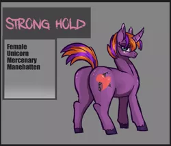 Size: 937x800 | Tagged: safe, artist:alorix, derpibooru import, oc, oc:strong hold, unofficial characters only, pony, unicorn, plot, short tail, solo