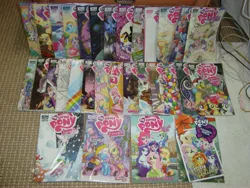 Size: 3072x2304 | Tagged: safe, artist:faerie-starv, derpibooru import, idw, equestria girls, book, collection, comic book, irl, photo