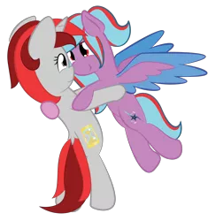 Size: 3000x3195 | Tagged: safe, artist:phinpie, derpibooru import, oc, oc:star beats, oc:zenatura, unofficial characters only, pegasus, pony, unicorn, cutie mark, dancing, female, mare, simple background, transparent background, vector