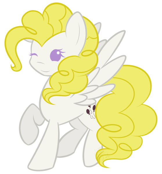 Size: 2953x3177 | Tagged: artist:snowbunny0820, derpibooru import, high res, one eye closed, raised hoof, safe, simple background, solo, surprise, transparent background, vector, wink