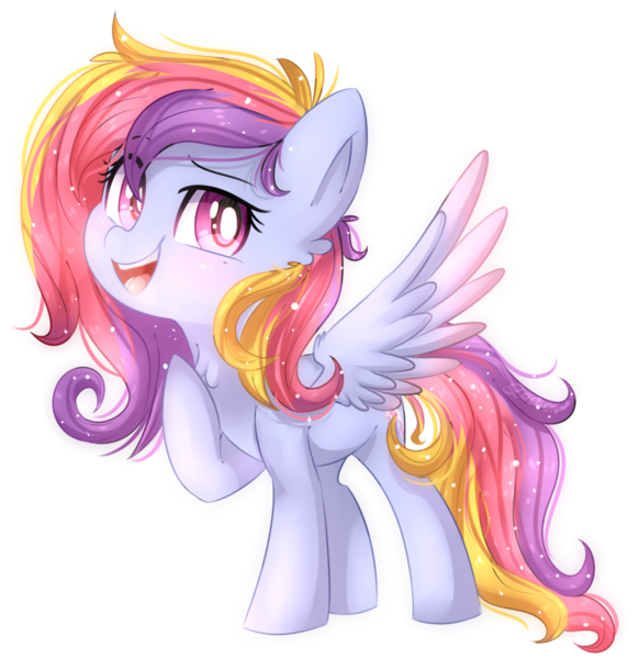 Size: 1024x1056 | Tagged: safe, artist:slasharu, derpibooru import, oc, oc:glittering cloud, unofficial characters only, pegasus, pony, blushing, female, mare, simple background, solo, transparent background