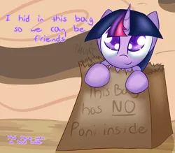 Size: 1600x1400 | Tagged: safe, artist:nevaylin, derpibooru import, twilight sparkle, pony, unicorn, bag, blatant lies, book, c:, colored pupils, cute, dialogue, leaning, lies, looking up, paper bag, poni, smiling, solo, starry eyes, that pony sure does love books, twiabetes, wingding eyes