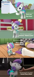 Size: 1920x4320 | Tagged: safe, artist:red4567, derpibooru import, princess cadance, princess flurry heart, shining armor, pony, 3d, absurd resolution, autocorrect, baby, baby pony, caress, chin scratch, diaper, juice, mess, phone, princess punny heart, scolding, source filmmaker, spill, spilled drink
