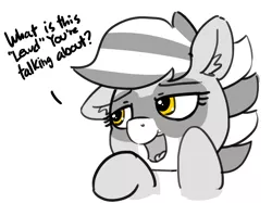 Size: 1280x958 | Tagged: artist:pabbley, ask, derpibooru import, dialogue, oc, oc:bandy cyoot, open mouth, raccoon pony, safe, seems legit, solo, tumblr, unofficial characters only