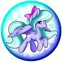 Size: 2539x2539 | Tagged: safe, artist:flamevulture17, derpibooru import, flitter, pony, commission, cute, flitterbetes, orb, smiling, solo